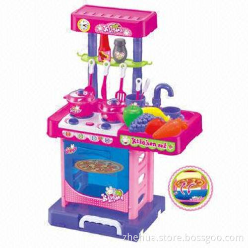 2013 Newest kids' lighting simulation tableware box kitchen set toy